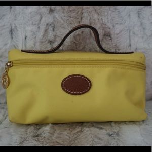 Longchamp Yellow Makeup Pouch